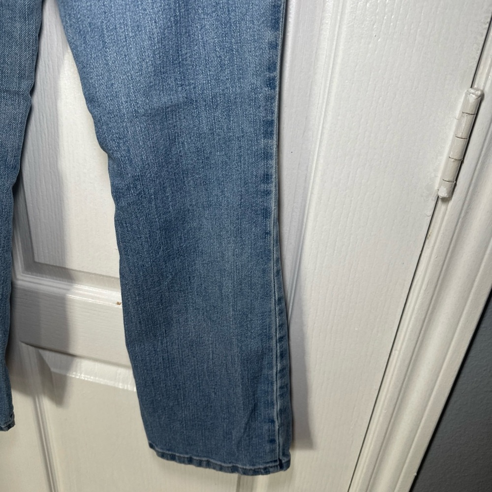 American Eagle Women’s Y2K Strech Skinny Flare Jeans Size 2 Petite Color Blue - Picture 9 of 15